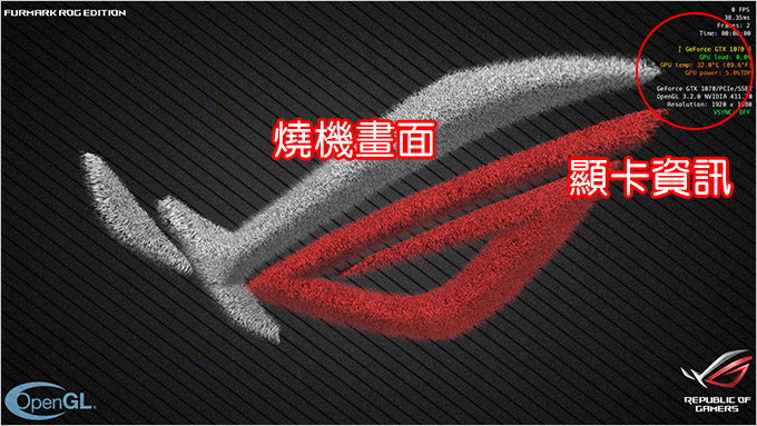 【顯卡燒機檢測程式】ASUS FurMark ROG Edi