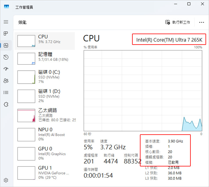 【客戶專用】Ultra 7 265K+32G+RTX5060