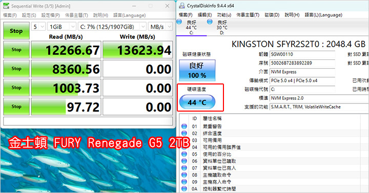 【SSD開箱實測】金士頓 FURY Renegade G5 